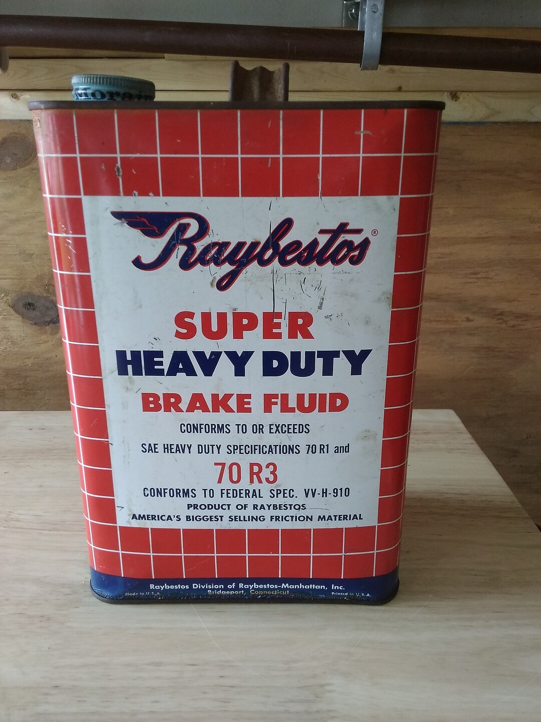 Vintage 1 Gallon Steel Can Etsy