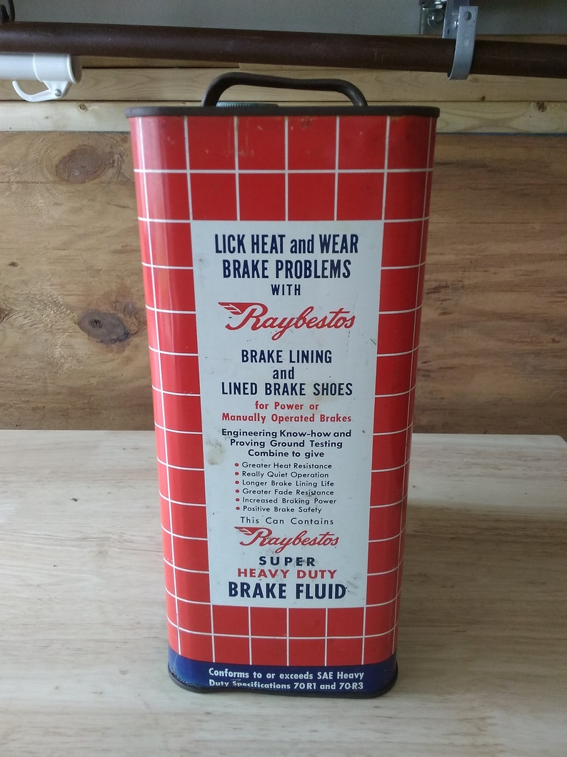 Vintage 1 Gallon Steel Can Etsy