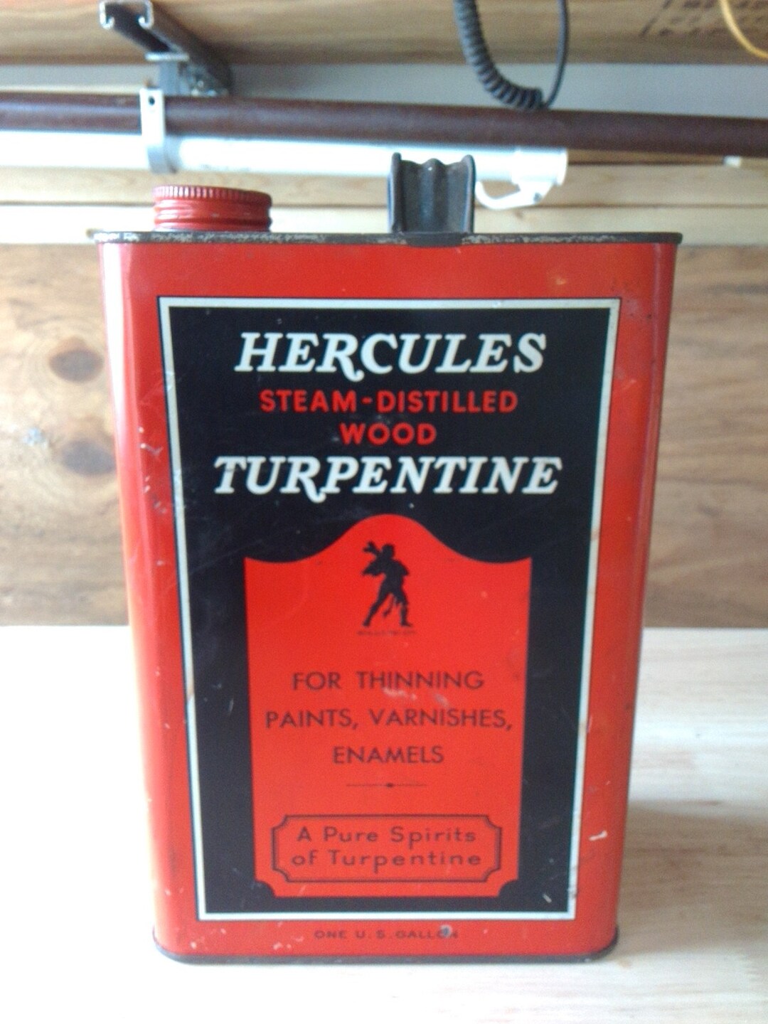 Vintage 1 Gallon Steel Can Etsy