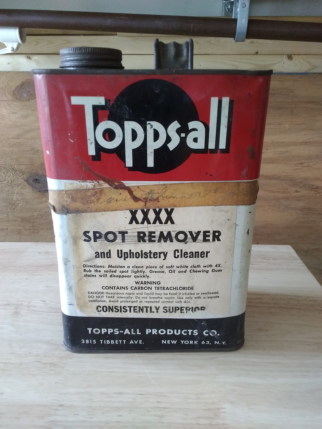 Vintage 1 Gallon Steel Can Etsy