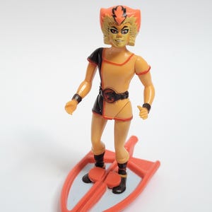 Thundercats Wileykit / Wileykat Action Figure & Spaceboard Vintage LJN 1986