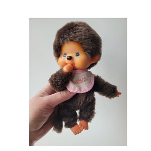 Original Sekiguchi Monchhichi Kiki le vrai 19 cm fille couette