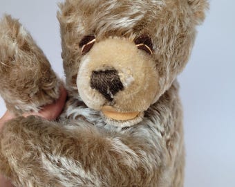 VTG Steiff Floppy Zotty Sleeping Lying Teddy Bear, Rattle Paw, 28