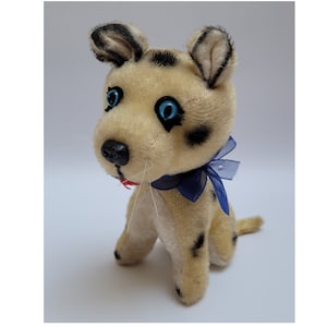 Vintage Mohair Dalmatian Dog,Hardstuffed,Unusual Rare  1960s