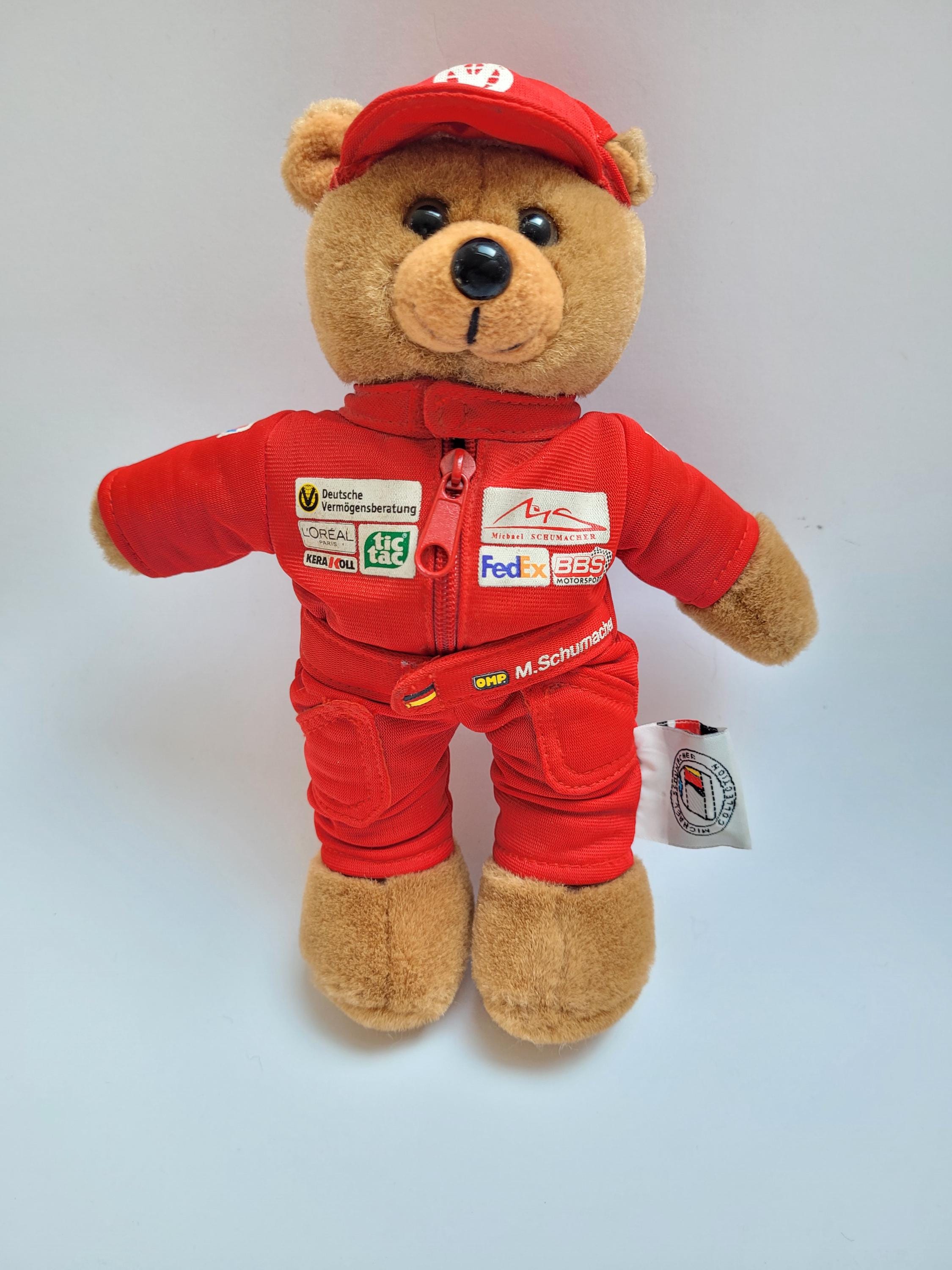 Vintage 90s Michael Schumacher Teddy Bear Plush by PPM German