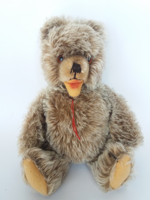 1950s Hermann Zotty Teddy Bear,9inch Long Tipped Mohair