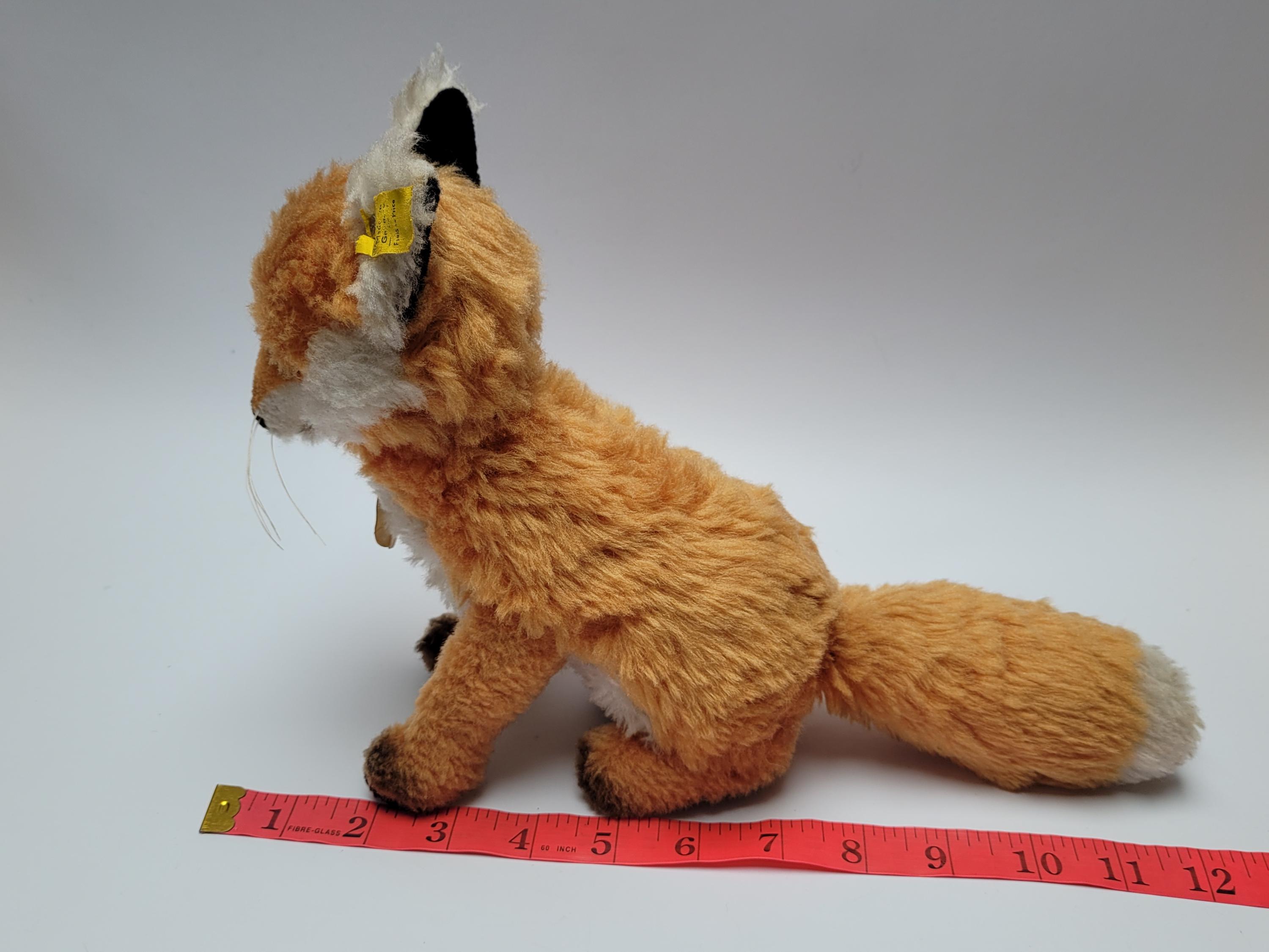 Steiff Cosy Fuzzy Fox Dralon Plush 8