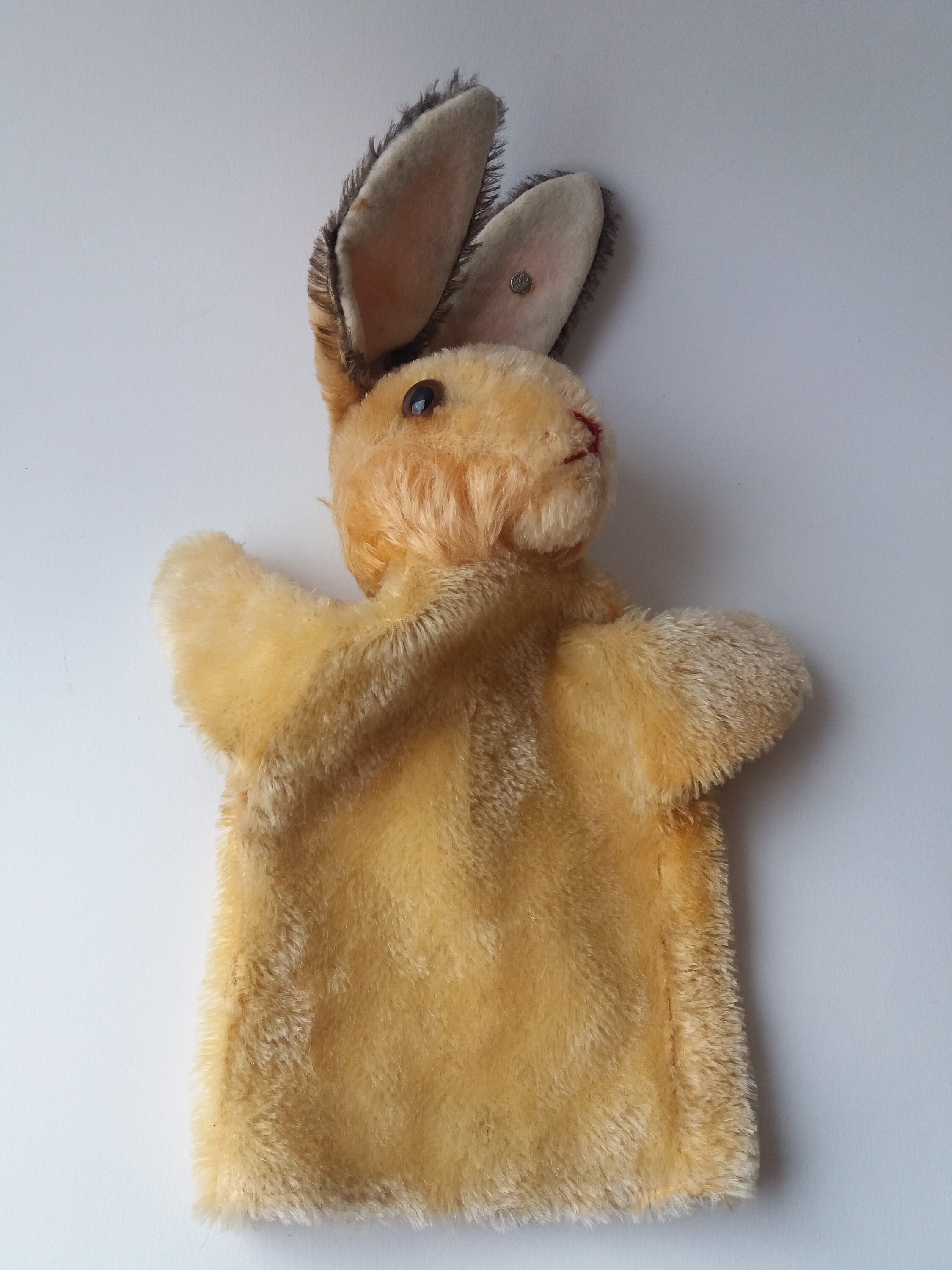 Steiff Bunny Rabbit Hand Puppet Vintage 1950sMohairHard Etsy