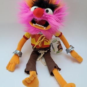 Vintage The Muppets Most Wanted Animal Drummer 17” Plush Figure Disney