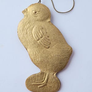 Antike Deutsche Dresdner Karton Weihnachtsschmuck Huhn 10 cm
