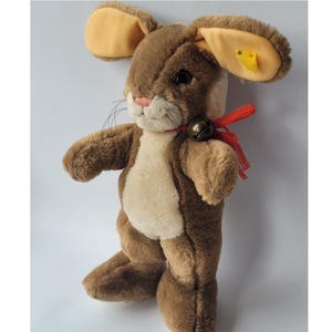 Vintage Steiff Ossi Begging Rabbit/Bunny Plush Stuffed Toy 11 1/2&quot;/29cm