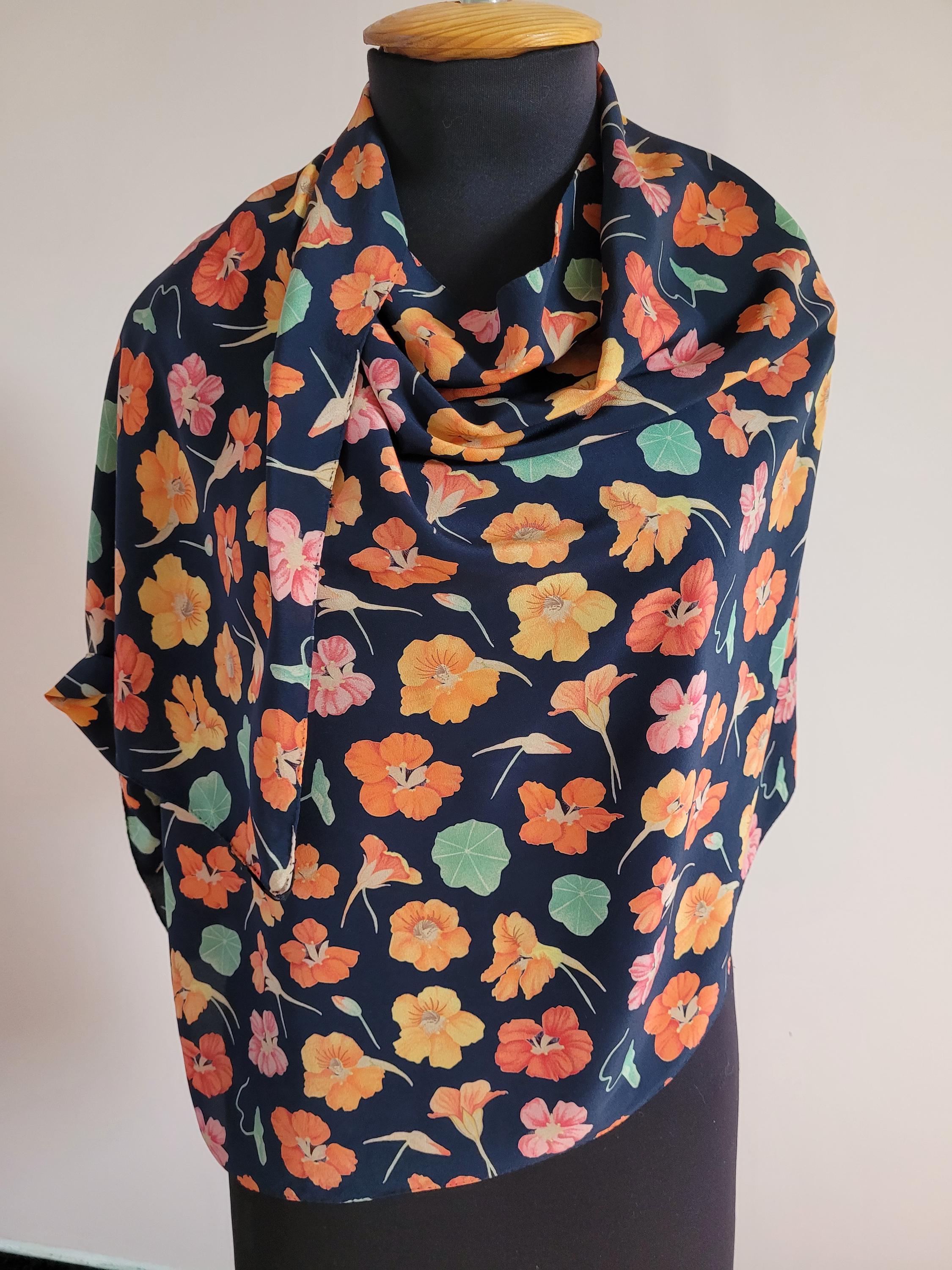 Écharpe (Foulard) Front Line Silk De Fabric Zurich - Occasion - Matière Lin - Multicolore