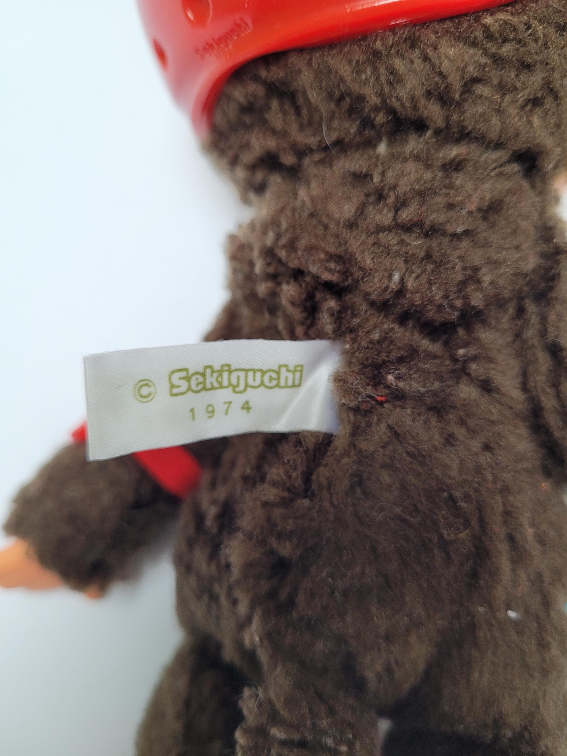 ヴィンテージモンチッチ人形：セキグチ 1974年、ヘルメット＆ローラー