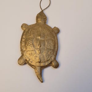 Vintage Antike Dresdner Pappe Weihnachtsschmuck Schildkröte Schildkröte Selten