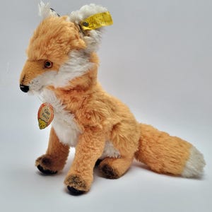 Steiff Fuzzy Fox - Etsy UK