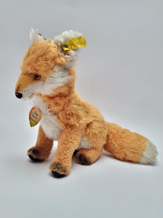 Steiff Cosy Fuzzy Fox Dralon Plush 8