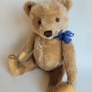Vintage Steiff ORIGINAL TEDDY Bear, Mohair,11 1/2in,Ear Button,Hardstuffed,Excellent Condition ,1960s,Working Squeaker