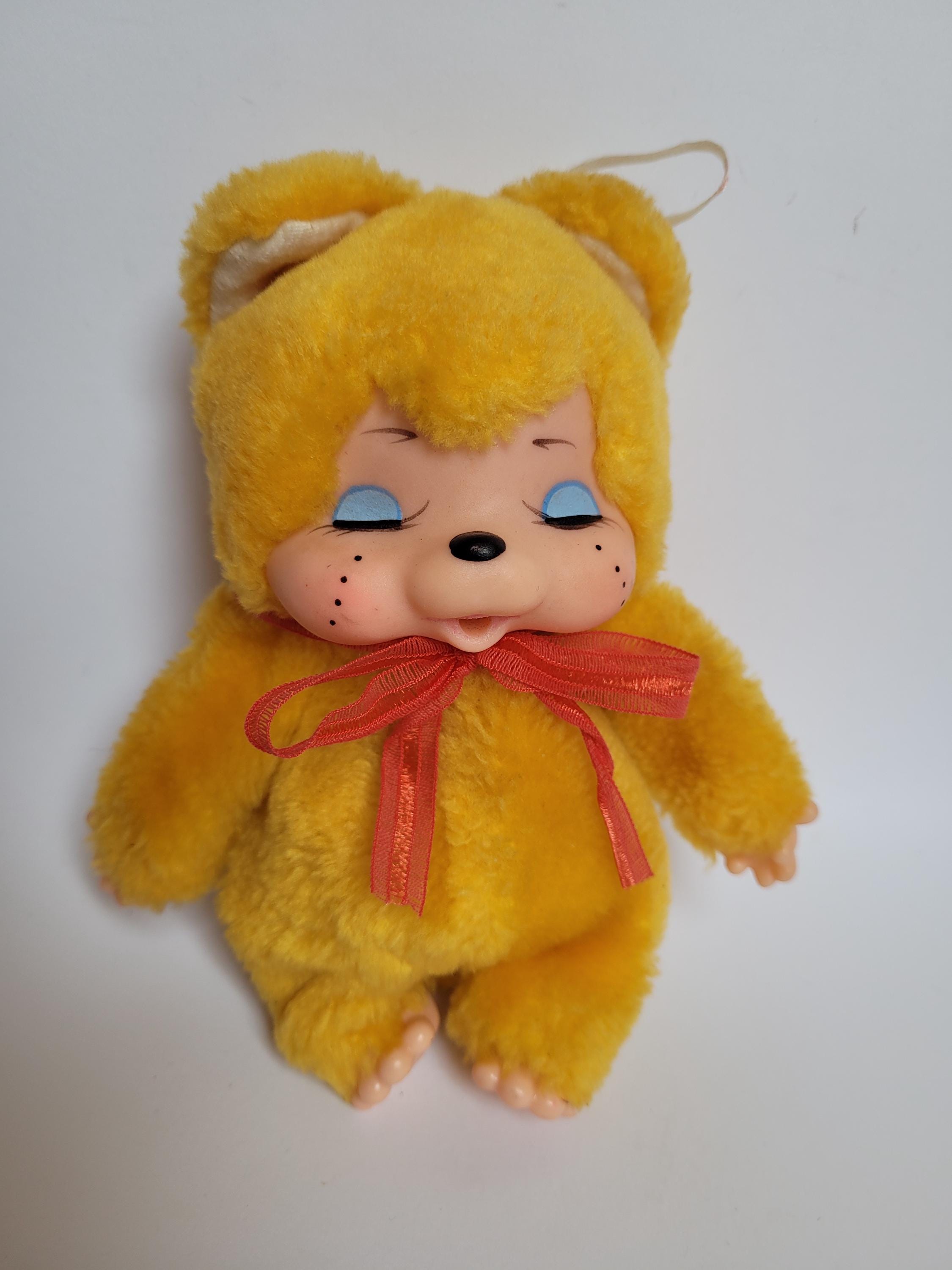 D*在様 Nyamy ぬいぐるみ ニャーミー washino cat モンチッチ Monchhichi/monchichi Yellow Cat/kitten Doll Vintage 1979