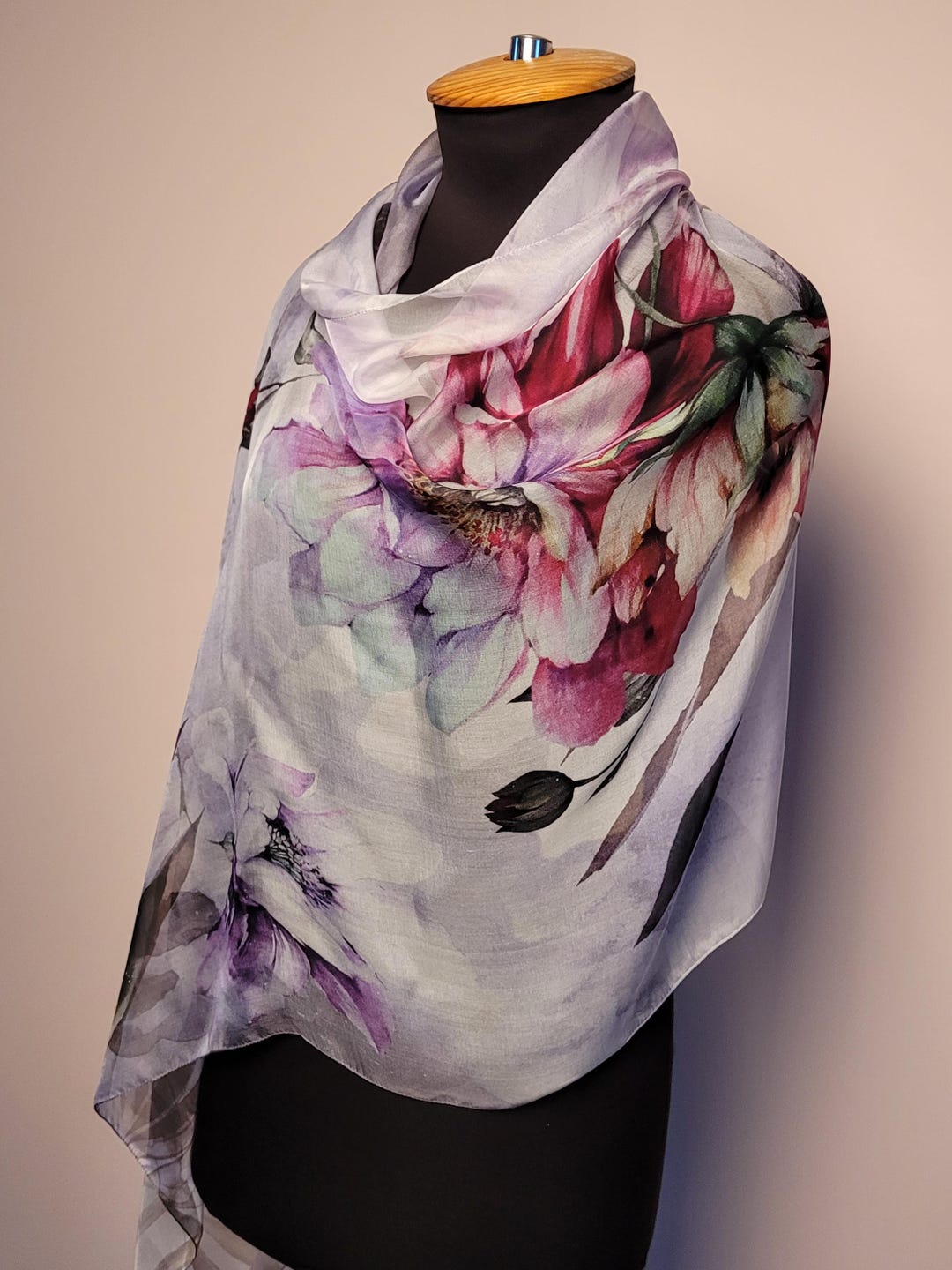 LONG SILK CRINKLE CHIFFON SCARF MEET ME IN MALLORCA main image 1