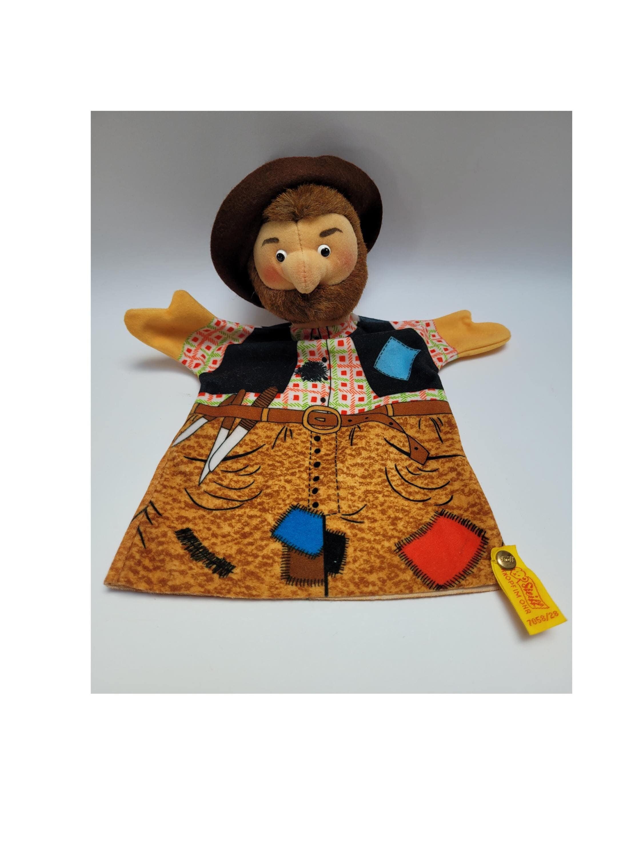 Steiff Robber Hand Puppet,german Handpuppe, Fairy Tale Doll - Etsy