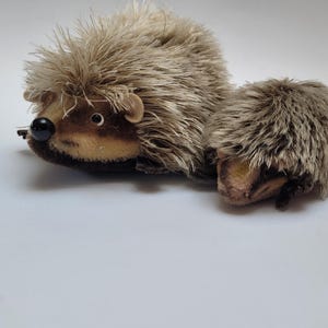 Vintage Steiff Joggi Hedgehog Mohair Stuffed Toy - Lot of 2 ,no ID