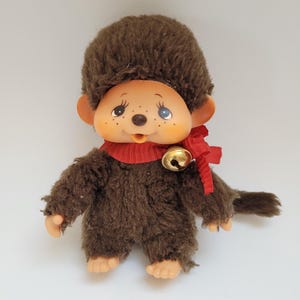 Vintage Bebichhichi Baby Monchhichi/Monchichi  Doll  5inch with 1970s Sekiguchi Label