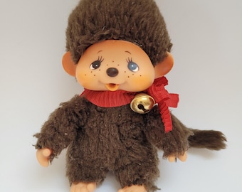 Vintage Bebichhichi Baby Monchhichi/Monchichi  Doll  5inch with 1970s Sekiguchi Label
