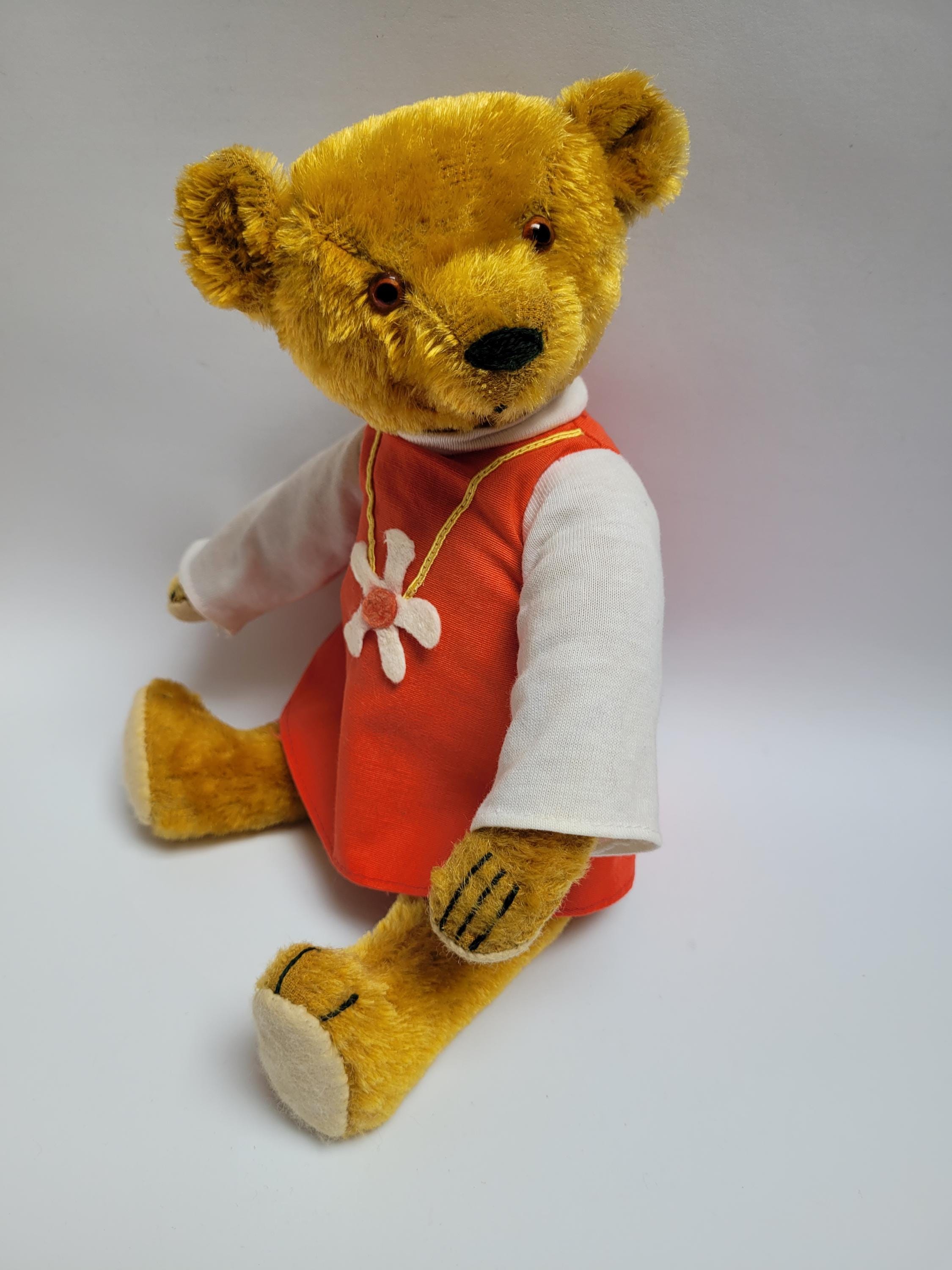 Antique teddy bear in old dress - Etsy 日本