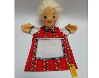 Steiff Gretel Girl Hand Puppet,German Handpuppe, Fairy Tale Doll