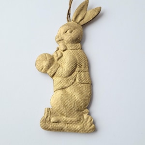 Vintage Dresdner Weihnachtspappe Weihnachtsschmuck Hase