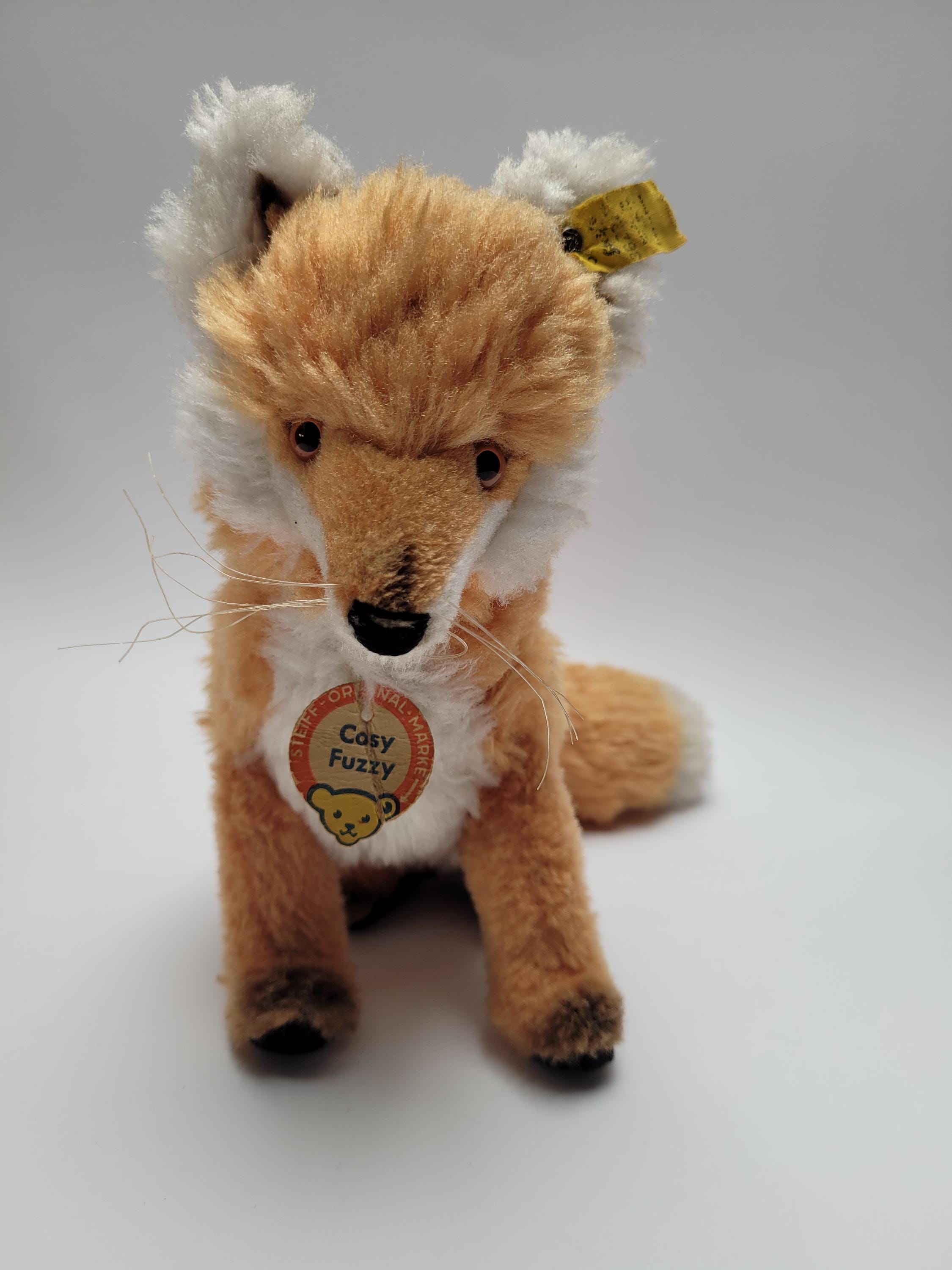 Steiff Cosy Fuzzy Fox Dralon Plush 8