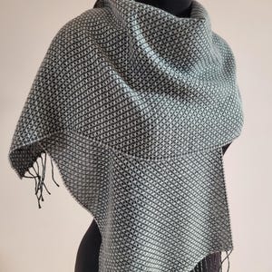 Vintage Oblong Grey Wool Unisex Scarf  Herbie Frogg made in Italy 12&quot;x65&quot; never used