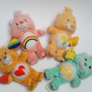 Care Bears McDonalds Small  5&quot; Plush Stuffed Animal Vintage 2004 Lot of 4
