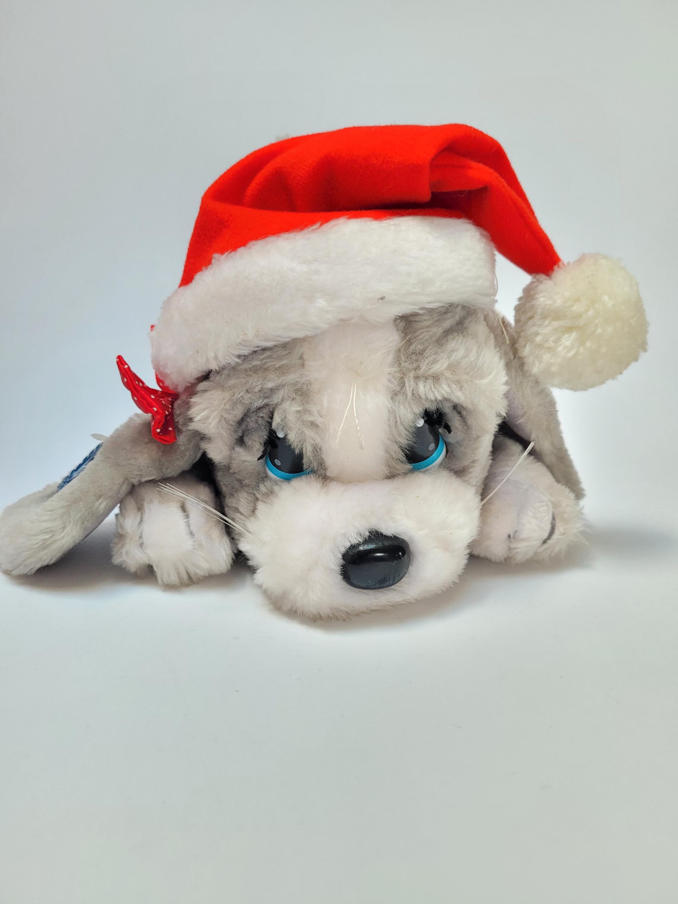 Applause Sad Sam Girlfriend Honey Puppy Dog in Santa Hat 1980s