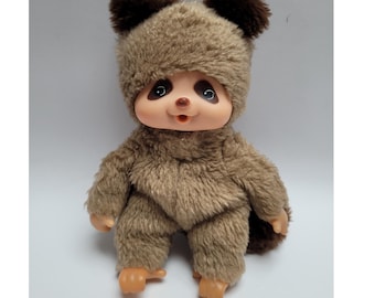 Monchhichi/monchichi Yellow Cat/kitten Doll Vintage 1979 Monchhichi/monchichi Yellow Cat/kitten Doll Vintage 1979