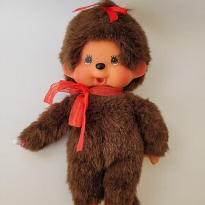 Vintage Monchhichi/monchichi Monkey Girl Doll 8inch - Etsy