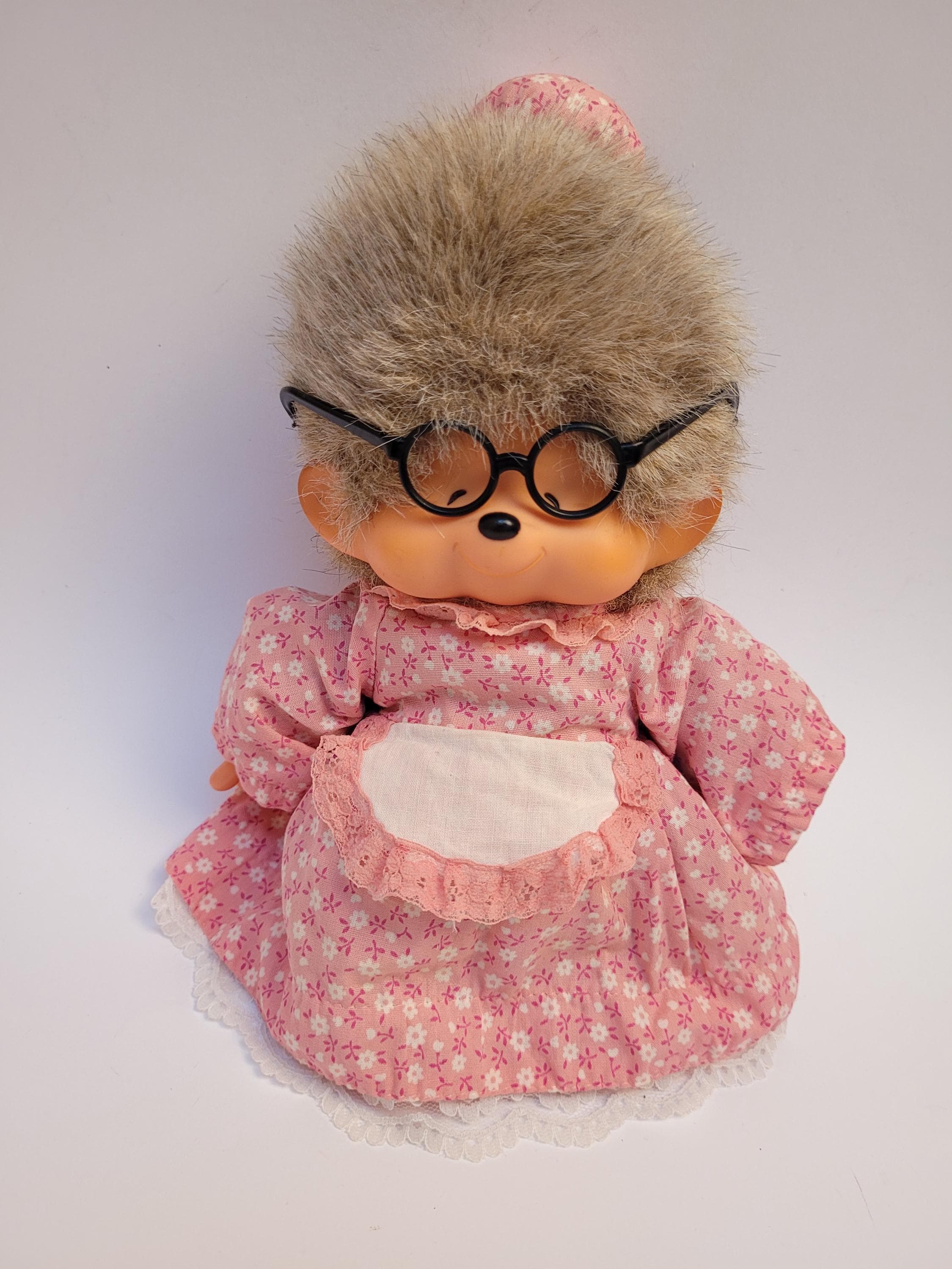 Monchhichi Grandma 1974 With Label Futagonomonchhichi Sekiguchi 10