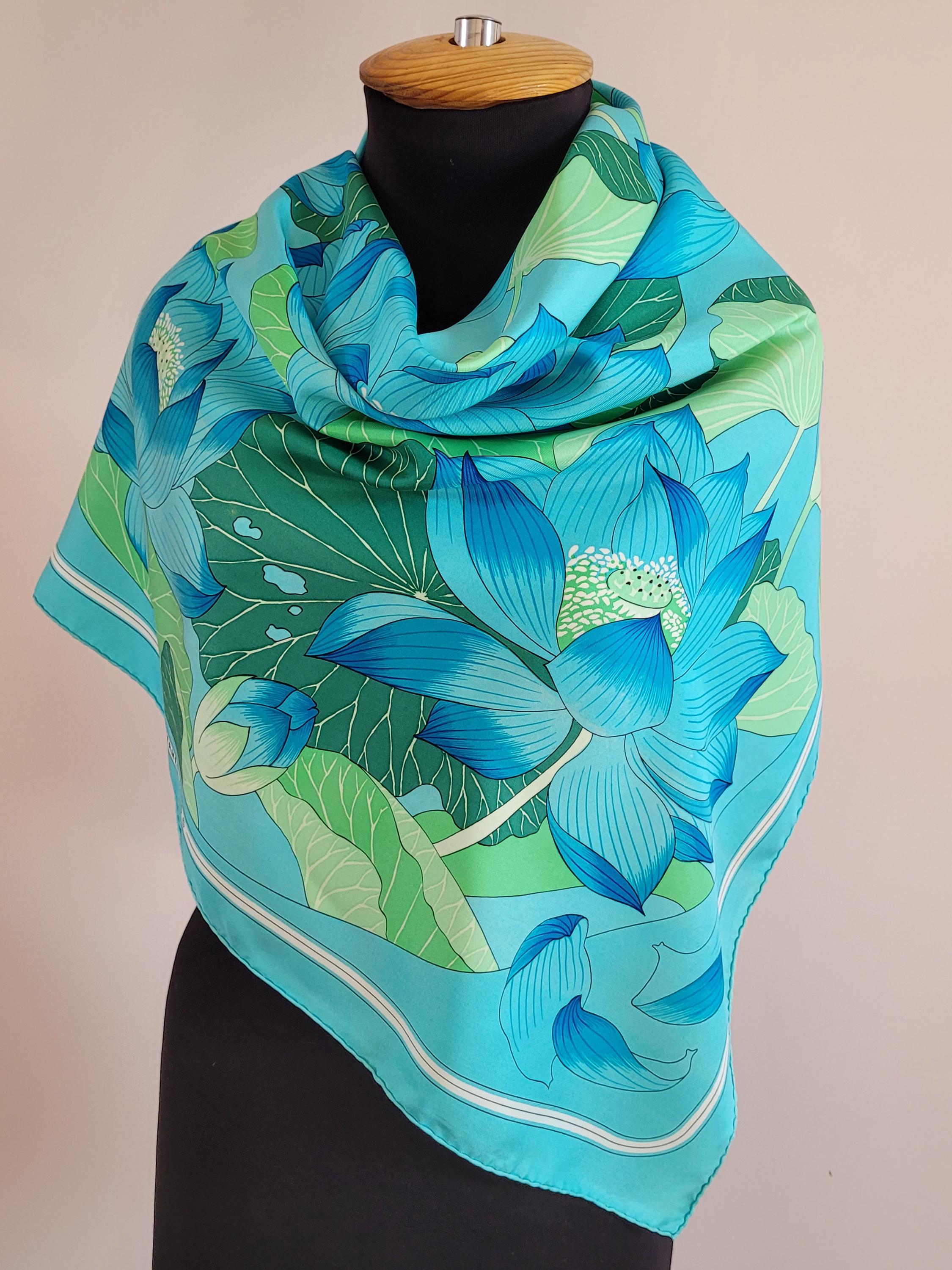 Fleurs de Lotus Hermes Scarf - It's All Goode