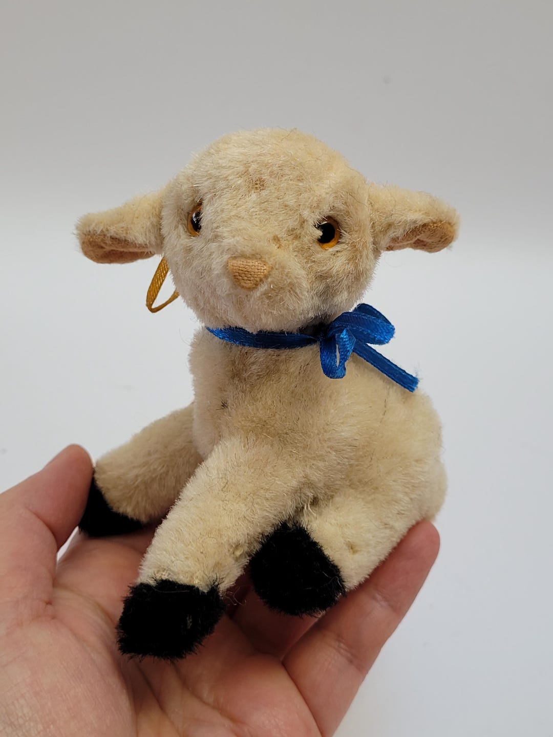 Vintage Mini Mohair Lamb Toy,4in,shanghai Dolls Factory Etsy