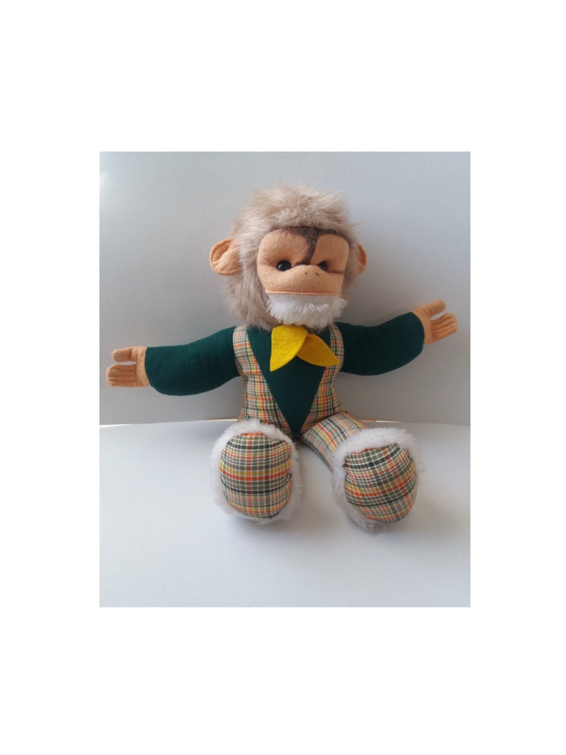 1960's stuffed monkey