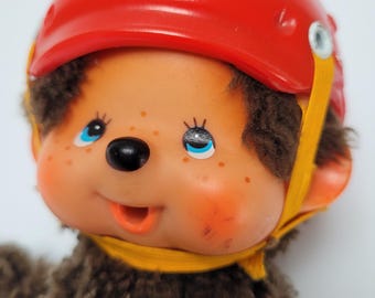 1974年製　セキグチ　モンチッチ　人形 ヴィンテージモンチッチ人形：セキグチ 1974年、ヘルメット＆ローラー