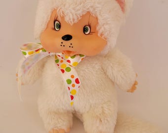 Monchhichi/monchichi Yellow Cat/kitten Doll Vintage 1979 Monchhichi/monchichi Yellow Cat/kitten Doll Vintage 1979