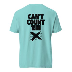 Can’t Count ’Em Testimony Tシャツ – ブランドン・レイクの歌詞にインスパイアされた – 信仰に基づくアパレル – Redemption Miracles