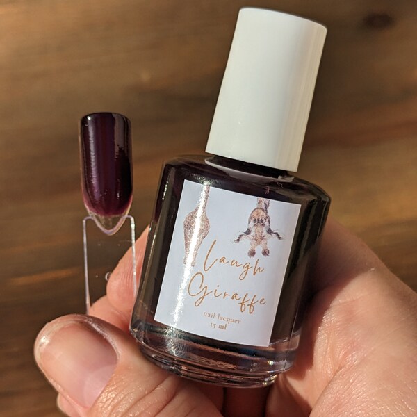 Chocolate Covered Plumberry - nail polish, purple creme polish, indie nail polish, gift for women