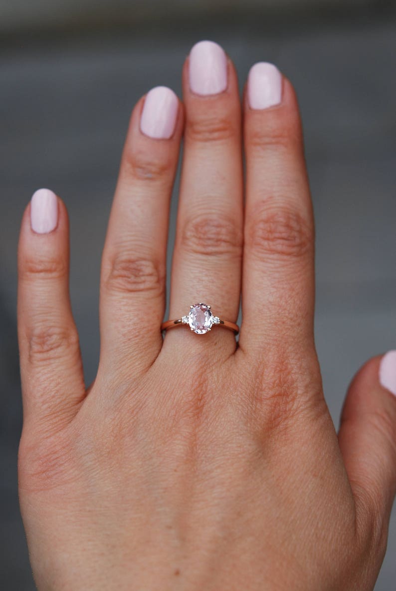 engagement rings peach sapphire engagement rings peach sapphire
