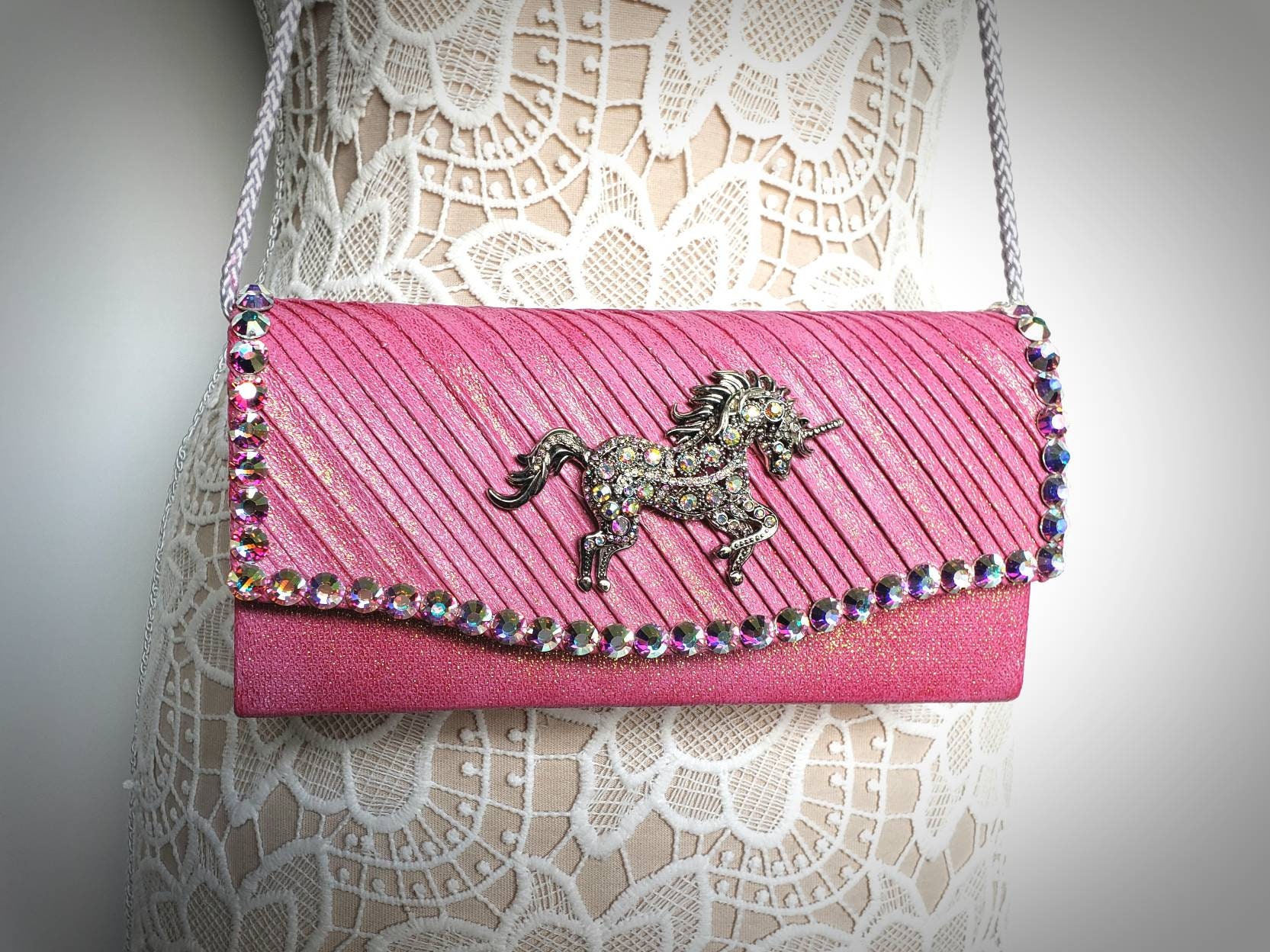 Pink unicorn purse. Fairytale purses. Unique purses. Unicorns. Etsy