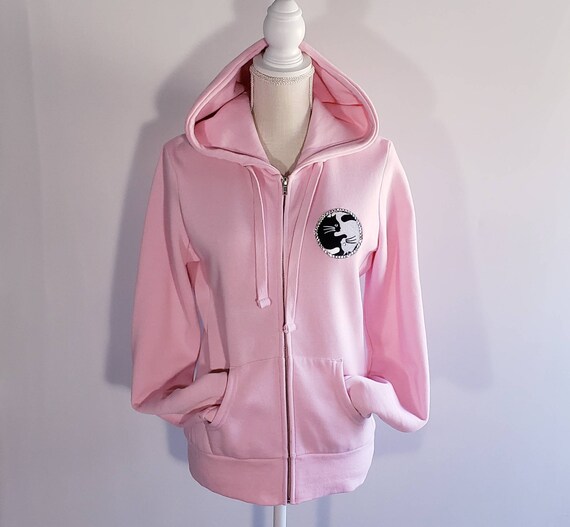 cat hoodie with zipper