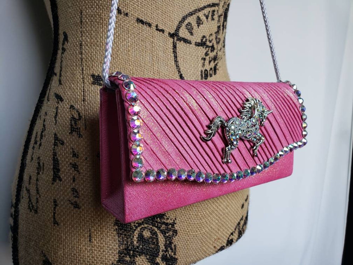 Pink unicorn purse. Fairytale purses. Unique purses. Unicorns. Etsy