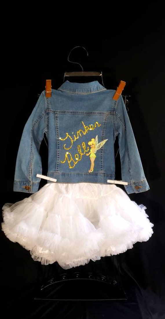 tinkerbell denim jacket