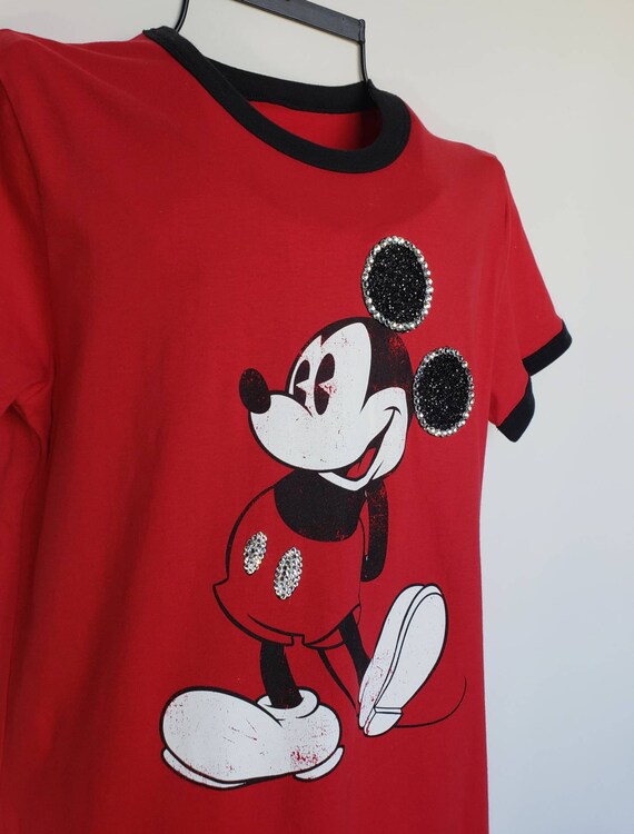 red mickey mouse t shirt